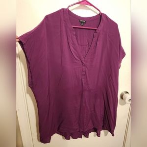 Torrid Size 2 purple dolman Top